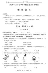 2025年山西省中考名校联考金标压轴卷化学（含答案）