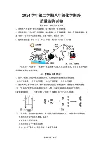 上海市松江区2024-2025学年八年级下化学期末试卷（含答案）