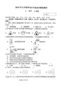2025年河南省河南师范大学实验中学中考第四次模拟考试化学试卷（中考模拟）