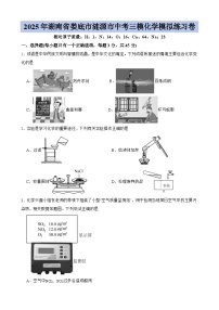 湖南省娄底市涟源市2025届中考三模 化学模拟练习卷