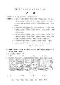 2024年广东省河源市中考二模化学试题