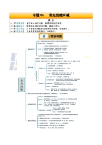 专题06 常见的酸和碱-2025年中考化学二轮复习试题及讲义（含答案）