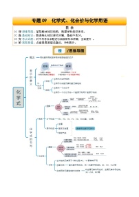 专题09 化学式、化合价与化学用语-2025年中考化学二轮复习试题及讲义（含答案）