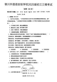 2025年宁夏银川外国语实验学校中考三模考试化学试卷（中考模拟）