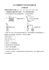2025年湖南省张家界市桑植县中考三模化学试题（中考模拟）