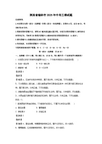陕西省榆林市2025年中考三模化学试卷（解析版）