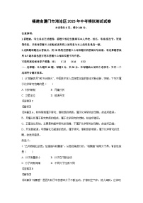 福建省厦门市海沧区2025年中考模拟测试化学试卷（解析版）