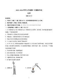 【9化一模】2024年安徽省芜湖市第二十九中学中考第一次模拟考试化学试卷