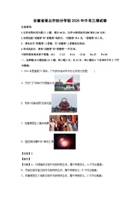 安徽省淮北市部分学校2025年中考三模化学试卷（解析版）