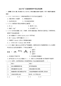 2025年广东省深圳市中考化学试卷及答案