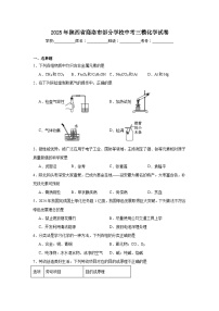 2025年陕西省商洛市部分学校中考三模化学试卷（无答案）