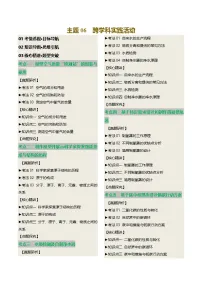 2025人教版九年级中考化学专题知识真题讲练 主题06 跨学科实践活动
