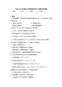 2025年山东省济宁市邹城市中考二模化学试题（附答案解析）