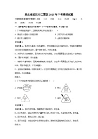 湖北省武汉市江夏区2025年中考模拟化学试卷（解析版）