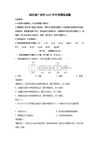 四川省广安市2025年中考模拟化学试卷（解析版）