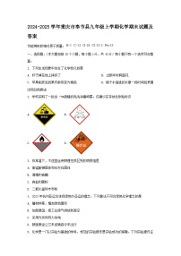 2024-2025学年重庆市奉节县九年级上学期化学期末试题及答案