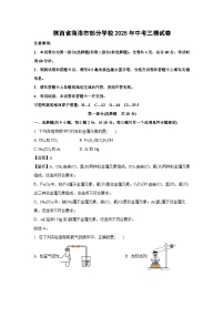 陕西省商洛市部分学校2025年中考三模化学试卷（解析版）