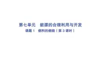 人教版（2024）九年级上册（2024）燃料的燃烧课堂教学ppt课件