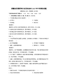 新疆克孜勒苏柯尔克孜自治州2025年中考模拟化学试卷（解析版）