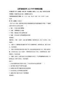 江苏省南京市2025年中考模拟化学试卷（解析版）
