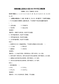 河南省鲁山县西北七校2023年中考三模化学试卷(解析版)