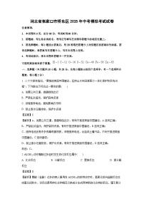 河北省张家口市桥东区2025年中考模拟考试化学试卷（解析版）