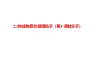 化学九年级上册（2024）构成物质的微观粒子图片ppt课件