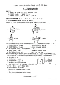 安徽省安庆市2024-2025学年九年级上学期1月期末考试化学试题