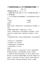 广东省深圳市龙岗区2025年中考模拟预测化学（一）化学试卷（解析版）