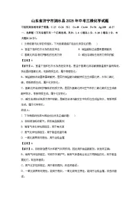 山东省济宁市泗水县2025年中考三模化学化学试卷（解析版）