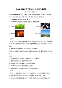 山东省济南市历下区2025年中考三模化学试卷（解析版）