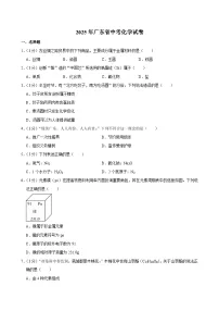 2025年广东省中考化学试卷及答案