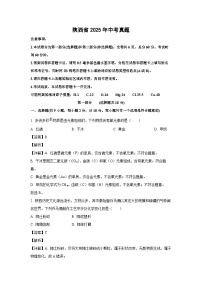 陕西省2025年中考真题化学试卷（解析版）