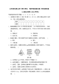 九年级化学上册 第六单元　碳和碳的氧化物 单元测试卷（人教山西版 2024年秋）