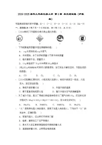 2024-2025学年九年级化学上册 第4章 单元测试卷（沪教版）
