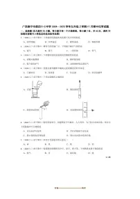 2024～2025学年广西南宁市第四十七中学九年级上期中化学试卷