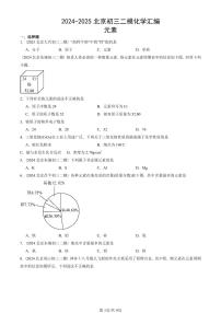 2024-2025北京初三二模化学汇编：元素  有答案解析试卷