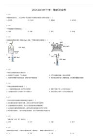2025年北京中考一模化学试卷（有答案解析）