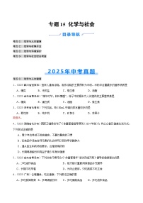 2025年中考化学真题分类汇编：专题15 化学与社会（全国通用）（第02期）（原卷版）