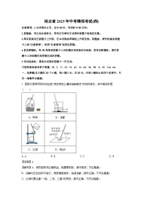 河北省2025年中考模拟考试(四)化学试卷（解析版）