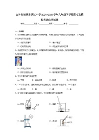 2024-2025学年吉林省松原市滨江中学九年级下学期第七次模拟考试化学试题（附答案解析）