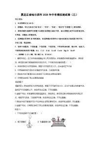 黑龙江省哈尔滨市2025年中考模拟测（三）化学试题（解析版）