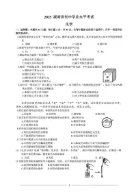 2025年湖南省中考化学试题（含答案解析）