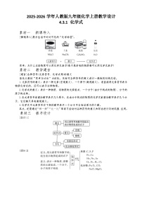 初中化学人教版（2024）九年级上册化学式与化合价优秀表格教学设计