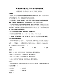 广东省惠州市惠阳区2025年中考一模化学试题（解析版）