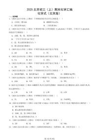 2025北京初三（上）期末化学汇编：化学式（北京版） 有答案解析