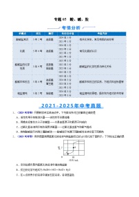专题05 酸、碱、盐（河南专版）-5年（2021-2025）中考1年模拟化学真题分类汇编（含答案）