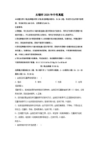 无锡市2025年中考真题化学试题（解析版）