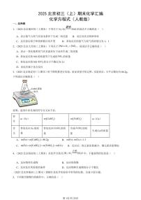 2025北京初三（上）期末化学汇编：化学方程式（人教版） 有答案解析