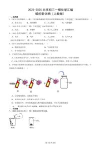 2023-2025北京初三一模化学汇编：碳的氧化物（人教版）（含答案）